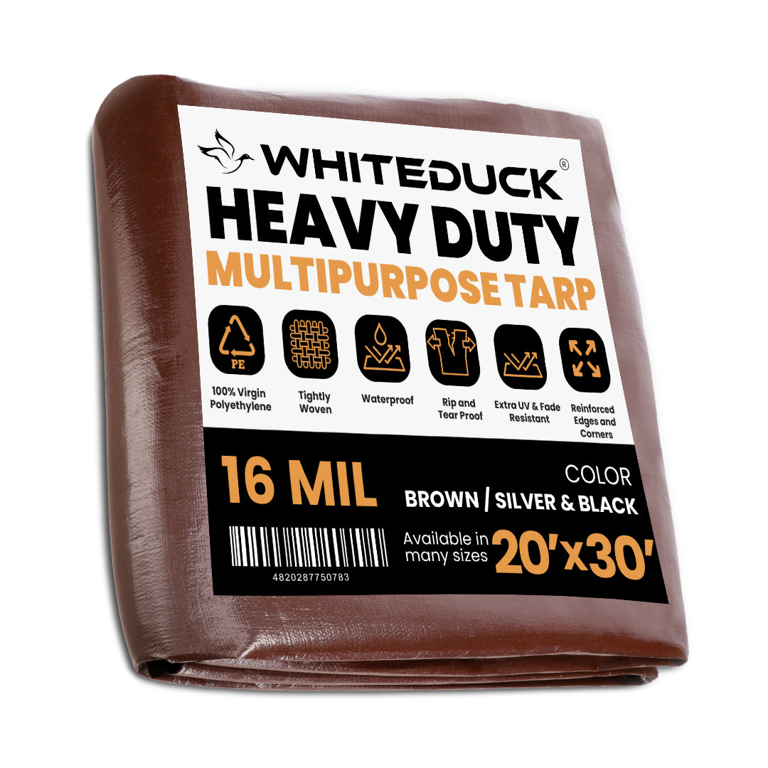 super heavy duty tarps 20’ x 30’ Super Heavy Duty Poly Tarp Brown