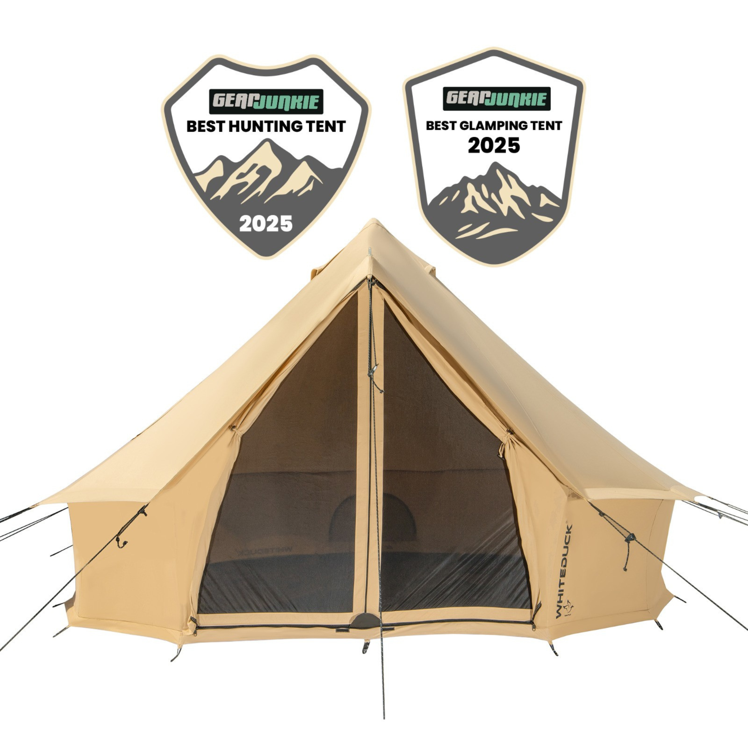 White Duck Outdoors 16' Regatta Bell Tent Fire Water Repellent / Sandstone Beige