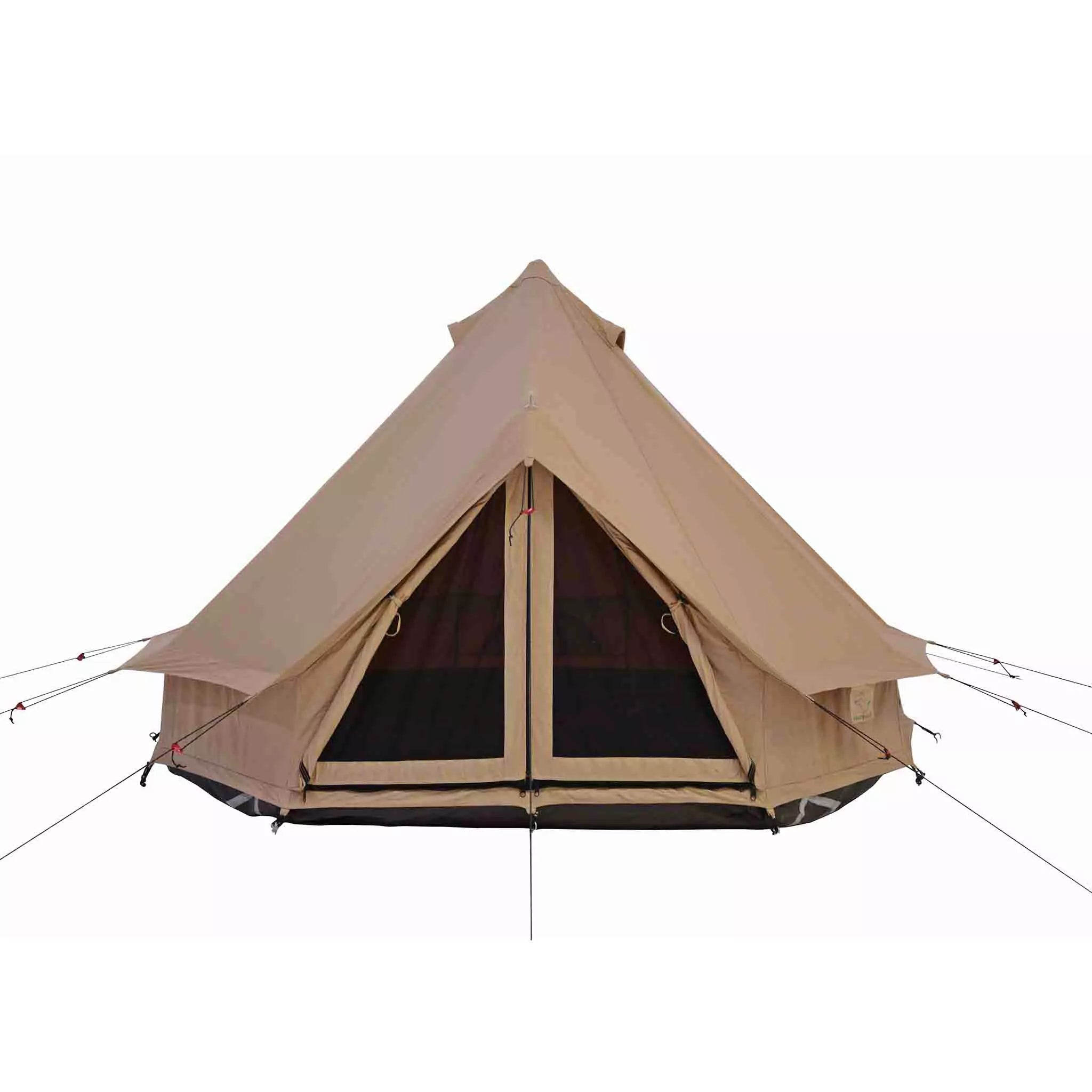 3 m bell tent Regatta Canvas Bell Tent 2.5m Waterproof Glamping Yurt Camping Tent, Beige