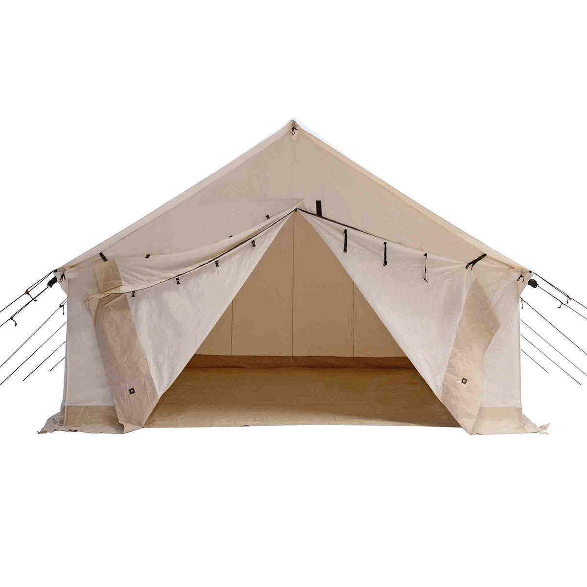 big wall tent White Duck Outdoors 14' x 16' Alpha Wall Tent Fire Water Repellent