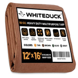 Brown 18 oz. 100 Cotton Canvas Tarp 12x16