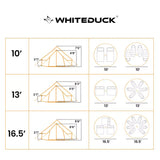 size chart of regatta bell tents