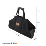 Boat-Shape-Log-Carrier-black-size-chart