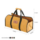 Tote Shape Log Carrier tan size