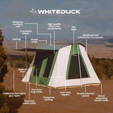 features of deluxe prota canvas tent