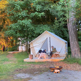 Alpha Wall Tent - 10' x 12' , Flysheet & Porch (Fire Water repellent)