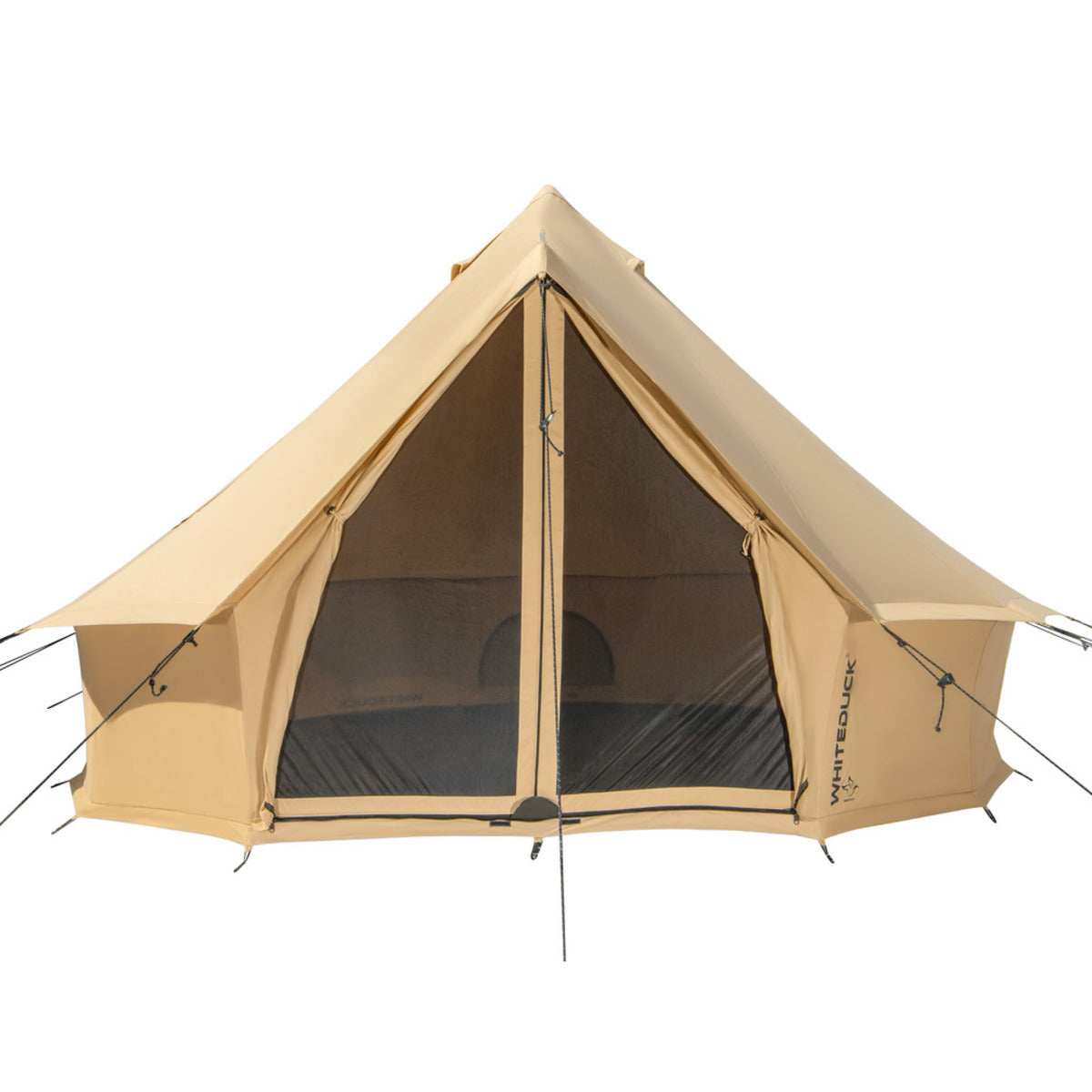 knights of pen and paper 2 luxury tent White Duck Outdoors 16' Regatta Bell Tent Fire Water Repellent / Sandstone Beige