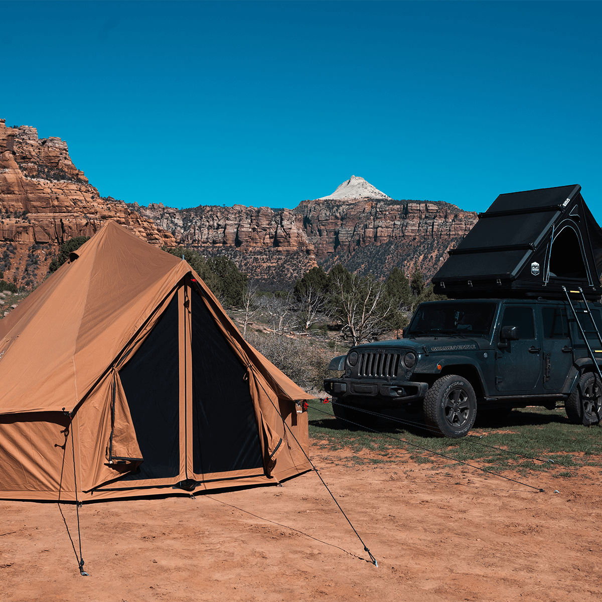 whiteduck regatta canvas bell tent White Duck 13' Regatta Bell Tent Fire Water Repellent / Forest Green