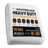 8’ x 10’ Heavy Duty Poly Tarp 10 mil, 6 oz - Black & Silver