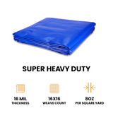 16’ x 20’ Super Heavy Duty Poly Tarp