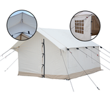 Alpha Wall Tent - 10' x 12' , Extended Flysheet & Porch (Fire Water repellent)