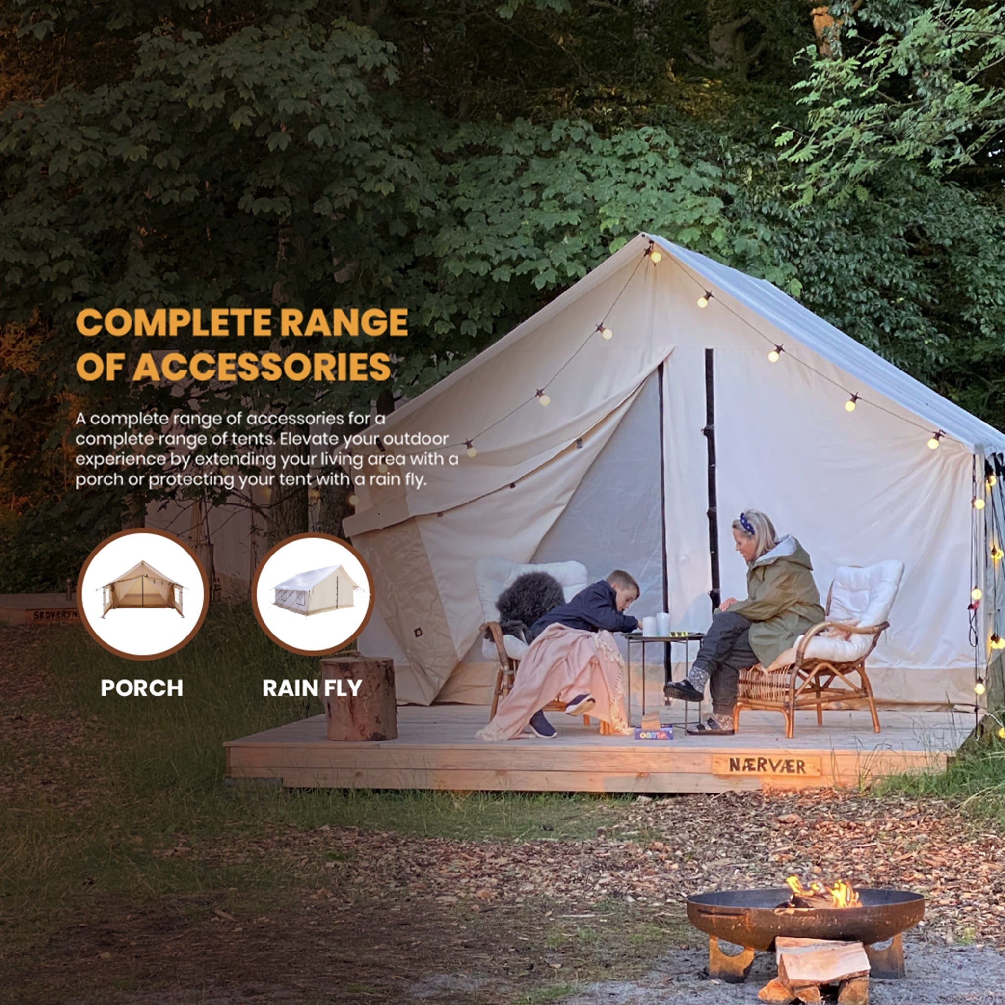Alpha Wall Tent with Canvas Porch