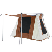 overview of the prota cabin tent - white duck outdoors