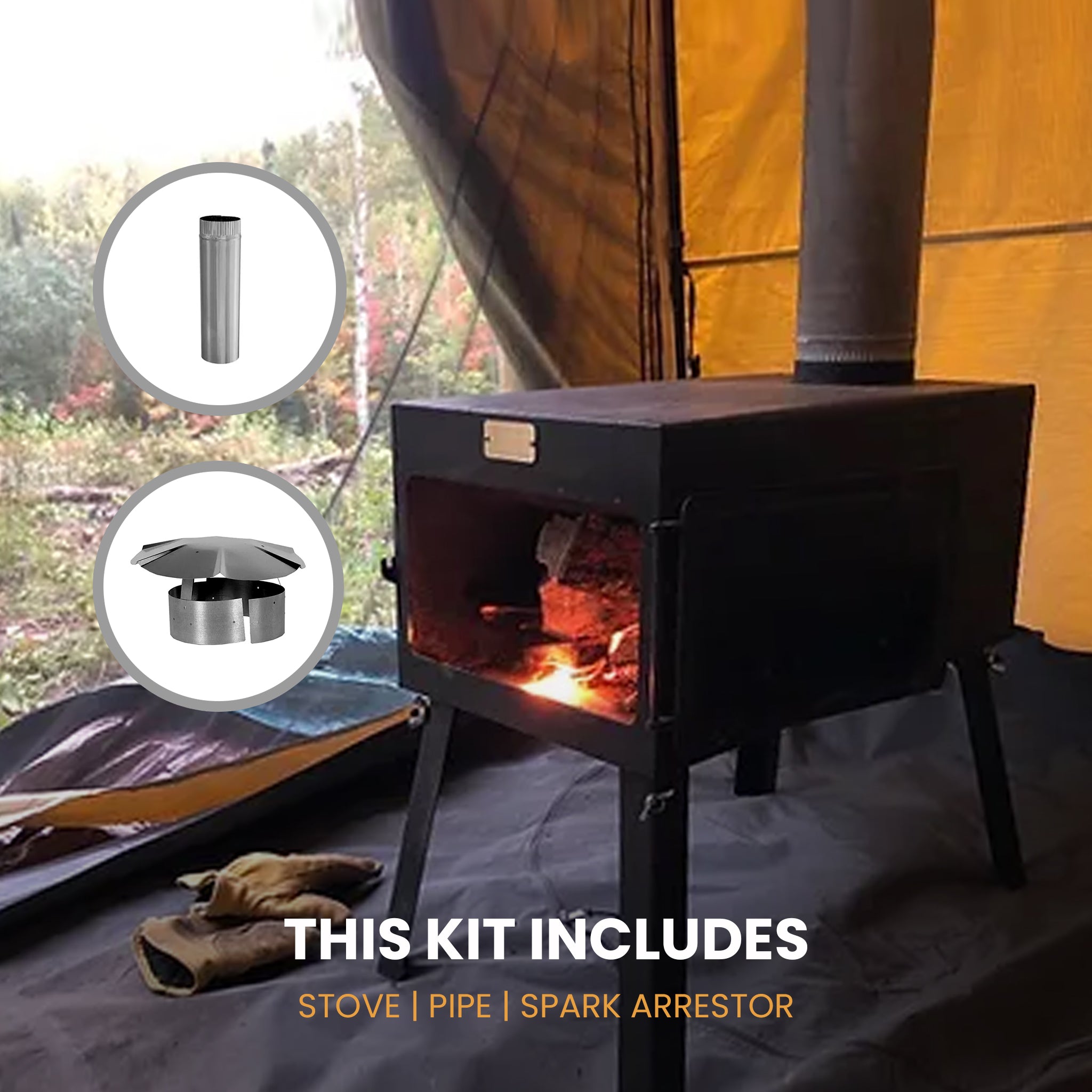 Ultralight Tent Stove Kit
