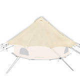 Regatta bell tent fly sheet natural white fully open