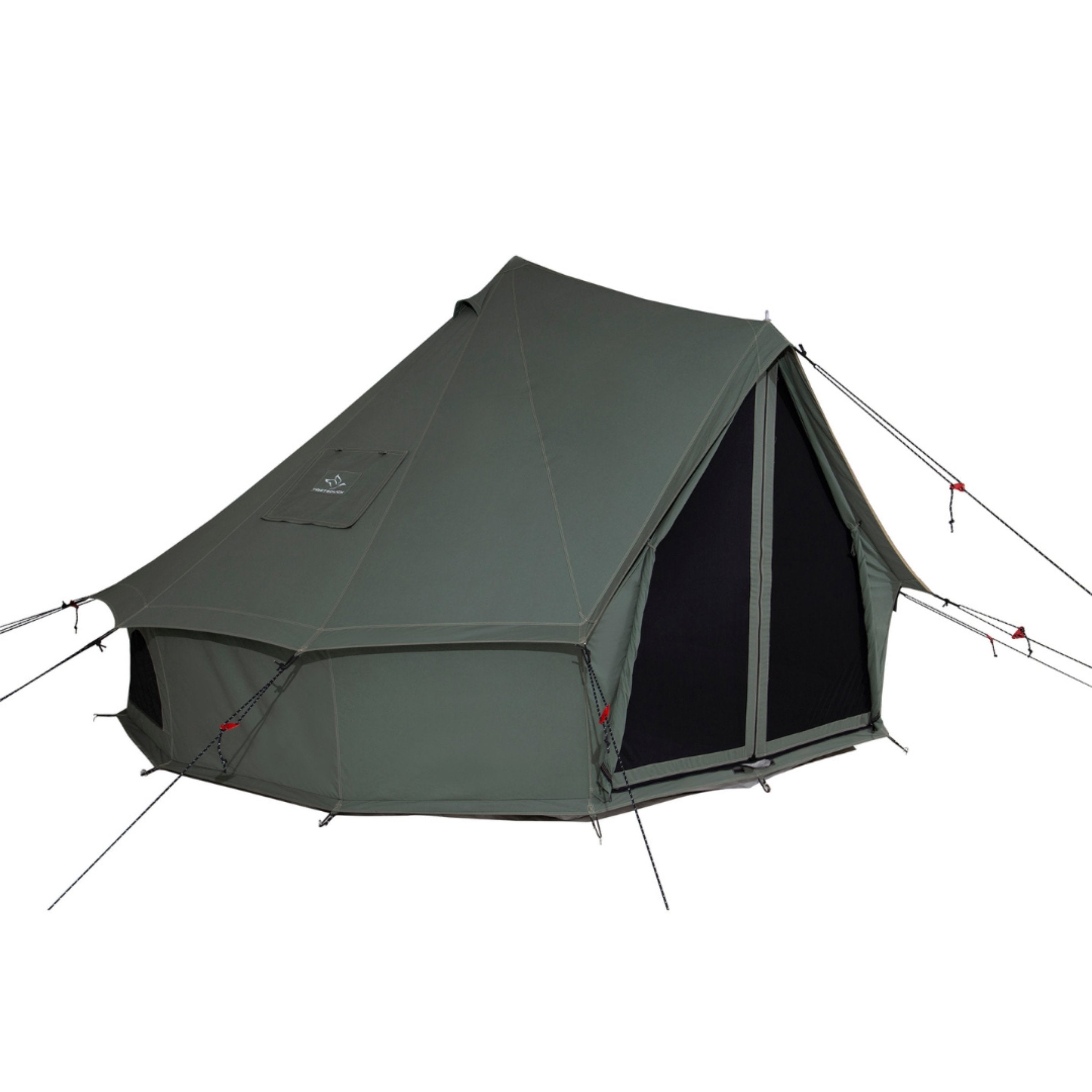 bell tipi tent White Duck Outdoors 16' Regatta Bell Tent Fire Water Repellent / Sandstone Beige