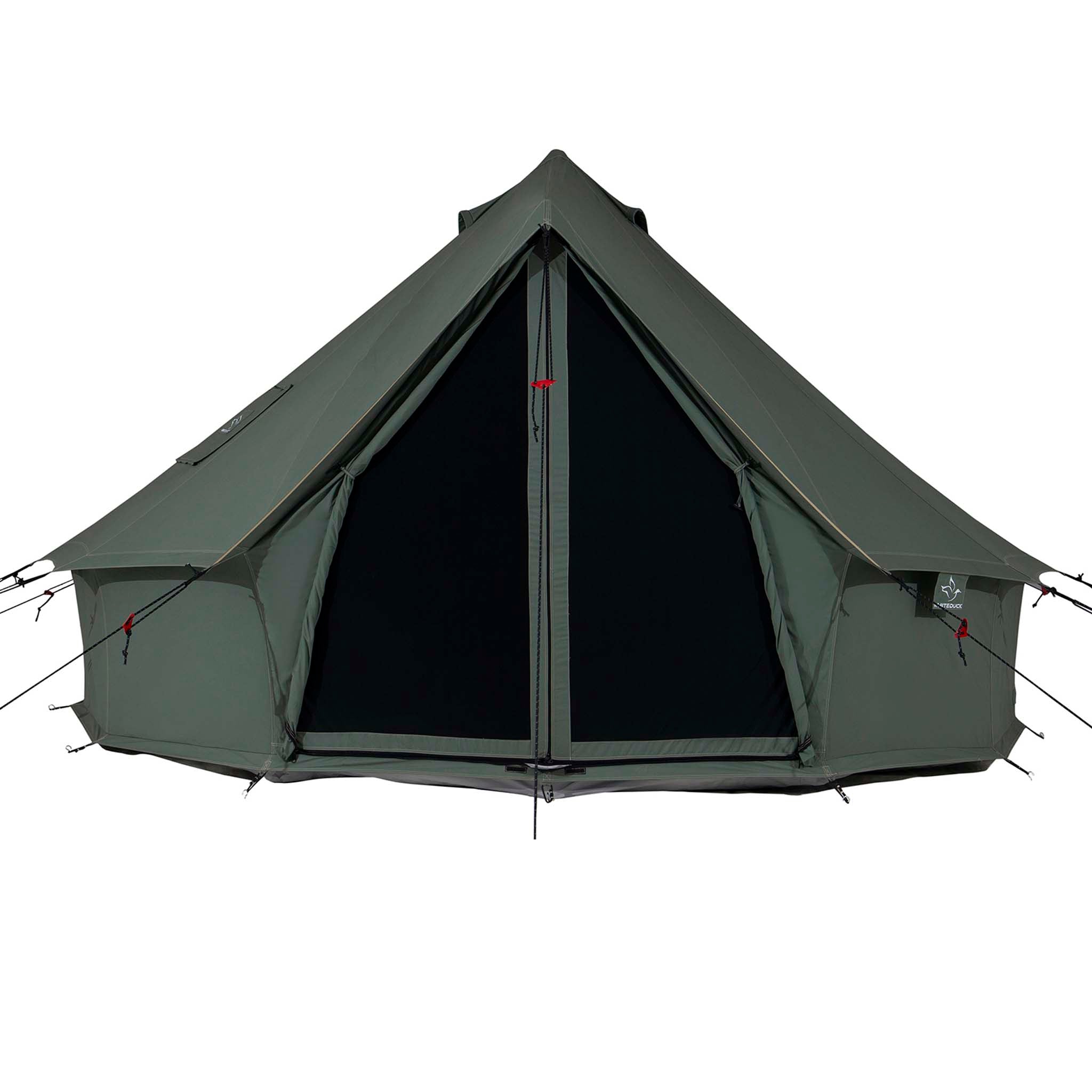 regatta bell tent White Duck 13' Regatta Bell Tent Fire Water Repellent / Forest Green