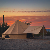 Regatta bell tent sandstone beige with awning