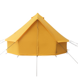 Regatta bell tent tuscan sun front view with closed front