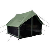 Rover scout tent forest green picture with mesh closed