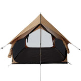 Rover scout tent view with open mesh from front and back