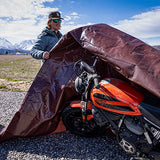 Super Heavy Duty Poly Tarp covering bike