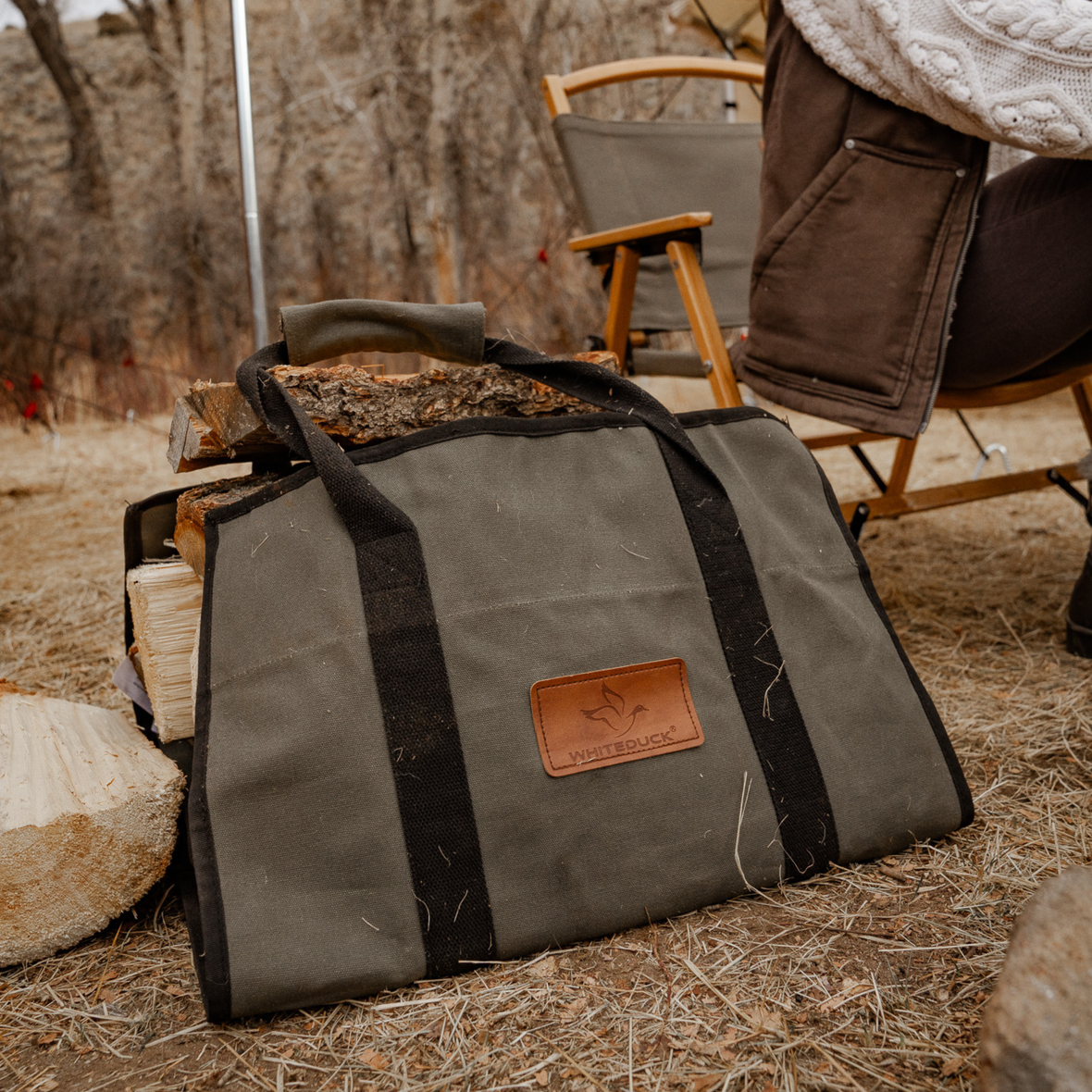 Rectangle Canvas Firewood Log Carriers