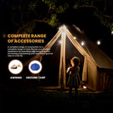 awning and ground tarp - complete range of accessories