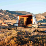 hunting setup with cabin tent