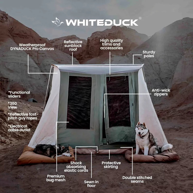 features of prota canvas cabin tent 10x14