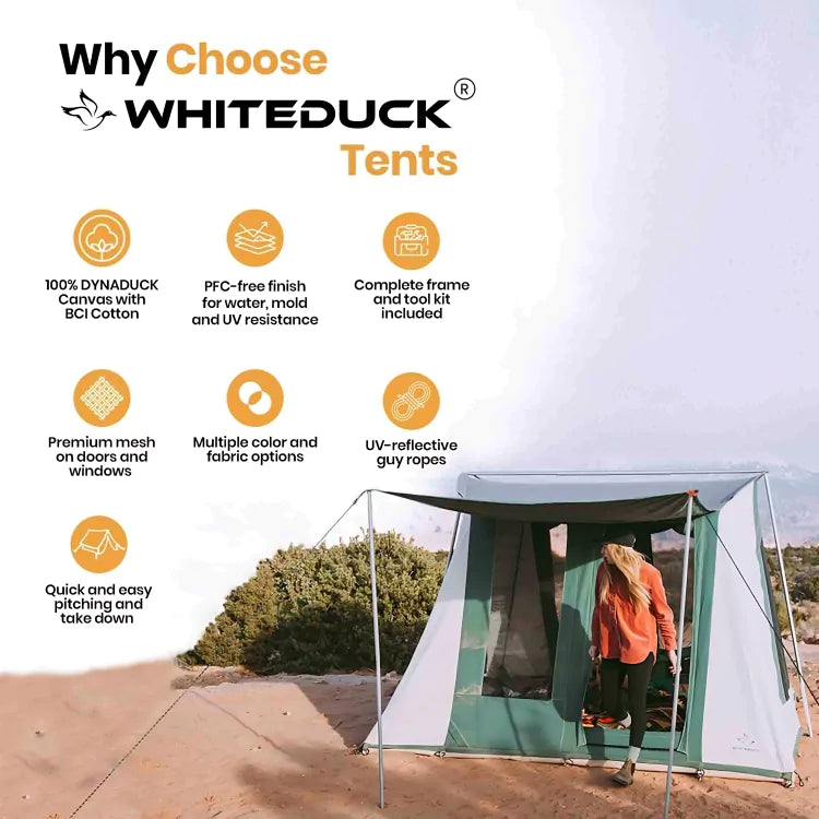 10'x14' Prota Canvas Tent | Canvas Family Cabin Tents 10'x14' Prota Canvas Tent | Canvas Family Cabin Tents