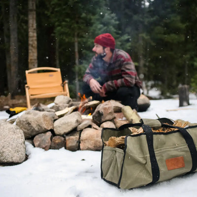 Canvas Log Carrier image1