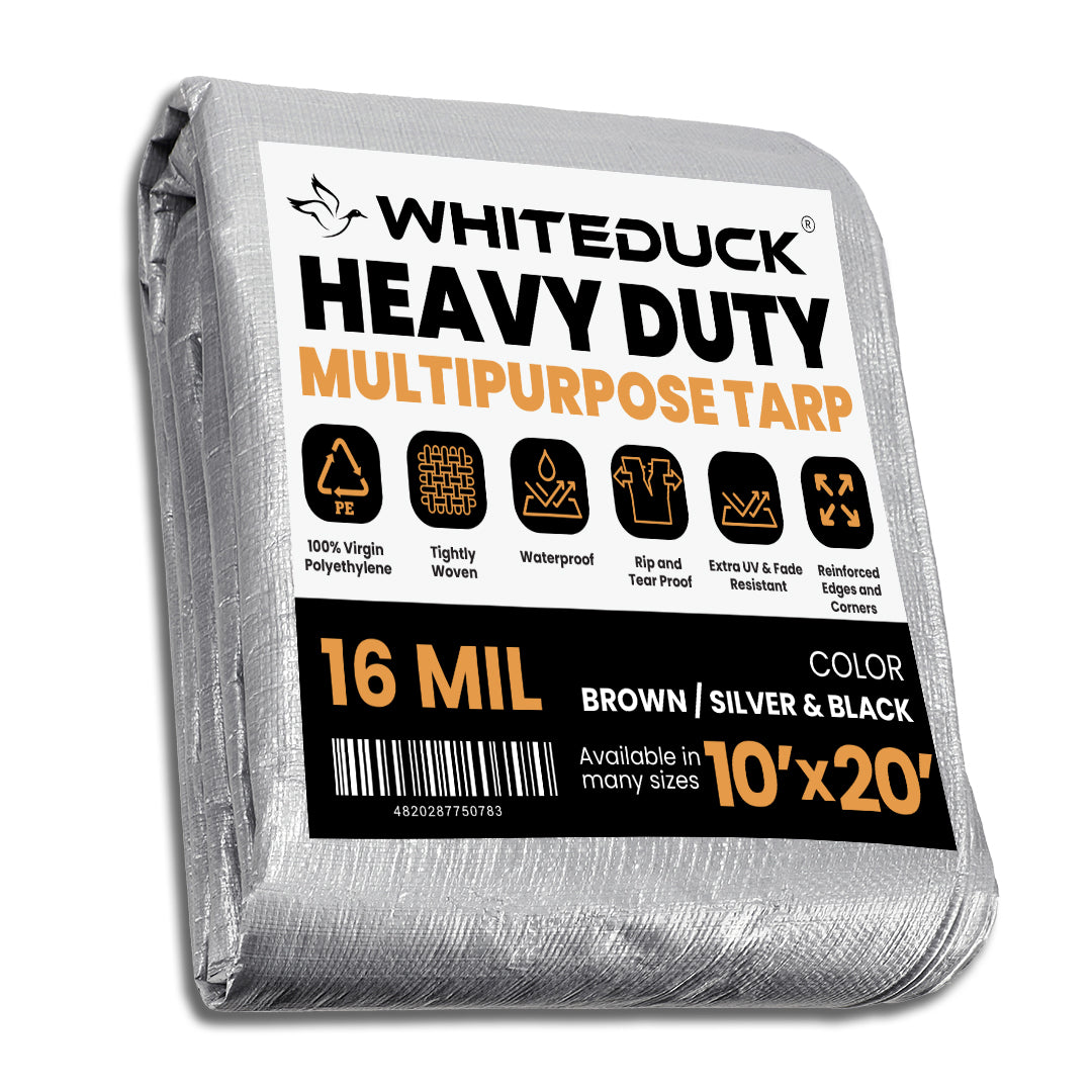 Super Heavy Duty Poly Tarp Cover Thick 16 Mil, oz. – White Duck Outdoors