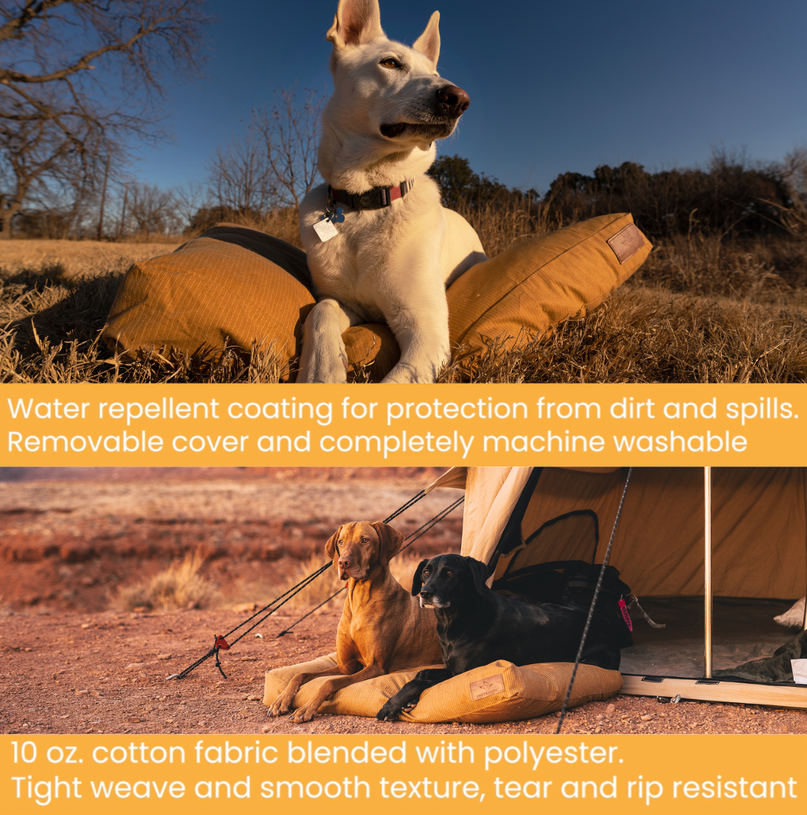 Dog Bed White Duck Outdoors