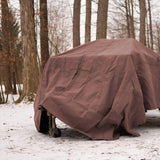 Brown Brown 18 oz 100 Cotton Canvas Tarp covering-car