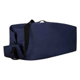 Hoplite Canvas Top Load Bag blue color placed on its side