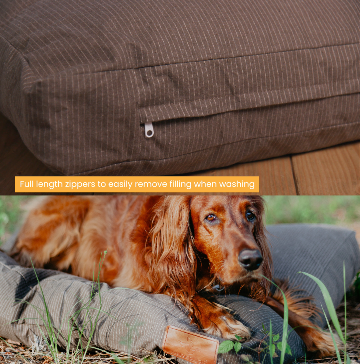 Canvas Dog Bed White Duck Outdoors