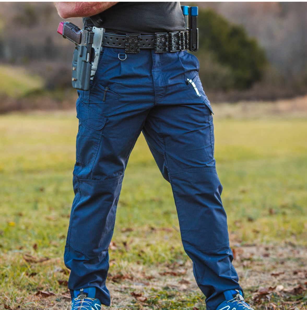Men's Outdoor Vintage Washed Cotton Washed Multi-pocket Tactical Pants