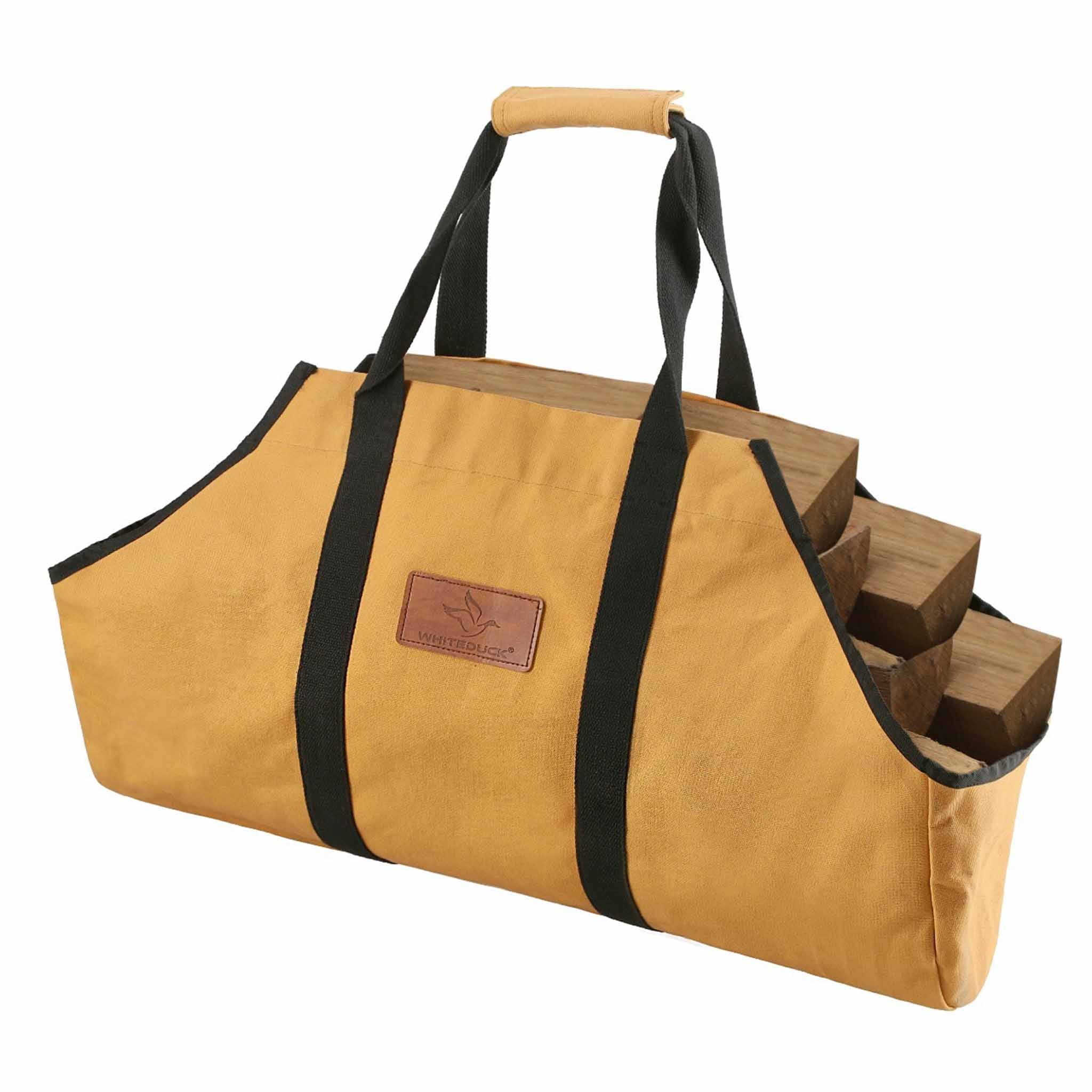Buy khaki Firewood Carrier Log Carrier Wood Carrying Tool Bag for Fireplace  Waxed Canvas by Just Green Tech on Dot & Bo