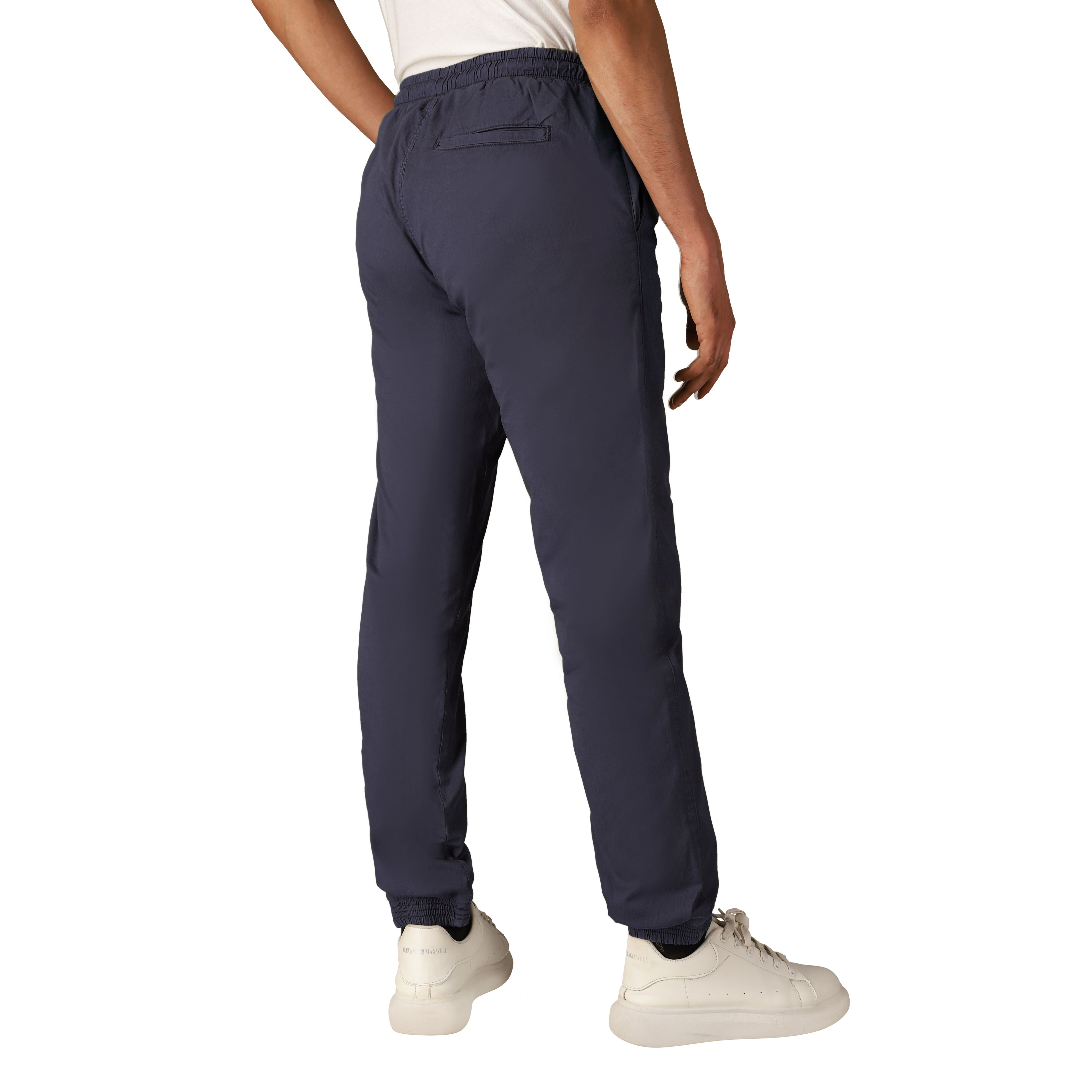 YOURS Plus Size Navy Blue Cuffed Stretch Joggers