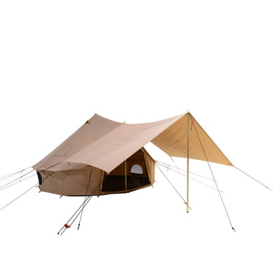 Awning for Bell tents - Sandstone beige